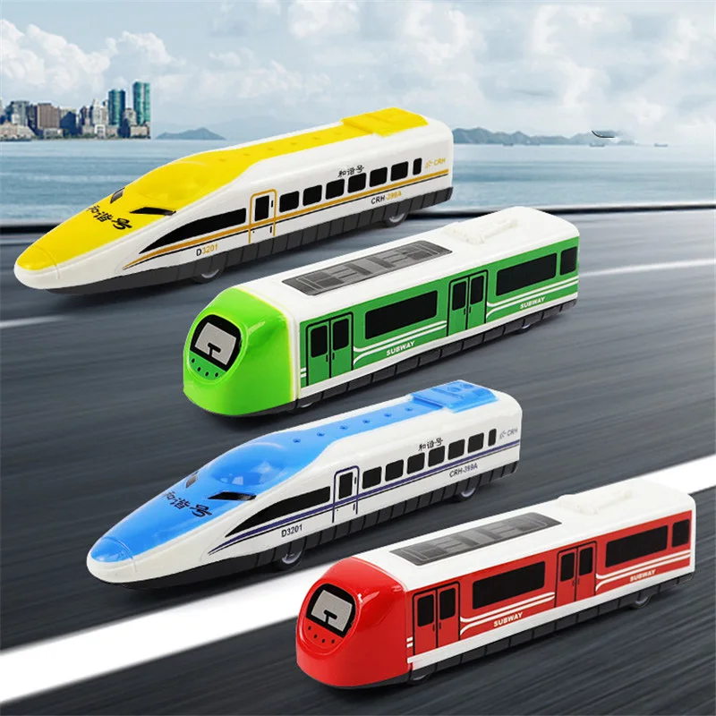 Non-Remote Bullet Train Toy Rail Vehicles Train Model Perfect Birthday Gift