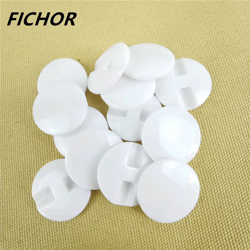10 pcs 21.5mm White Resin Buttons Apparel Sewing Accessories DIY Garment Shirt Eye Cat Stone Toy Decorative Eyes 4