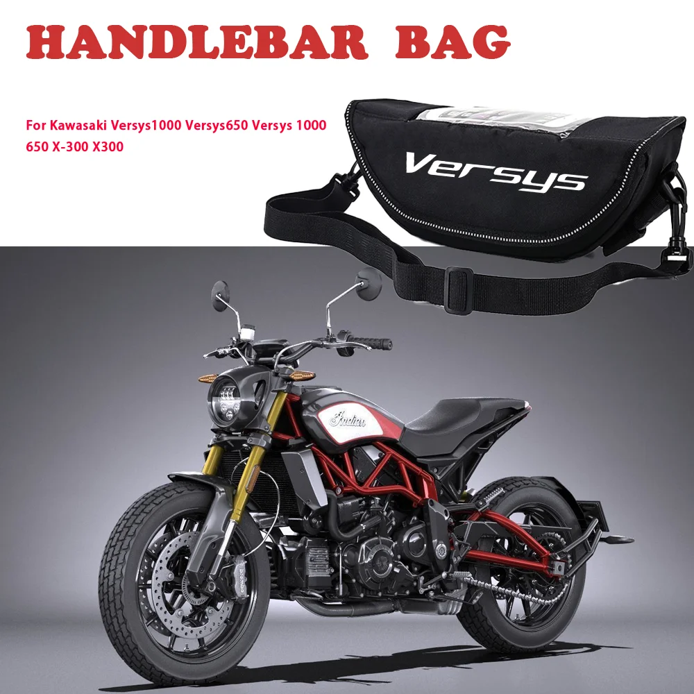 

Motorcycle Handlebar Bag For Kawasaki Versys1000 Versys650 Versys 1000 650 X-300 X300 Accessories Portable Waterproof Phone Bags