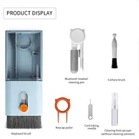10 in 1 Computer Cleaning Kit Camera Tablet Microfiber Screen Cleaner Tools Earphone Cleaning Brush Keycap Puller Card Taking 2