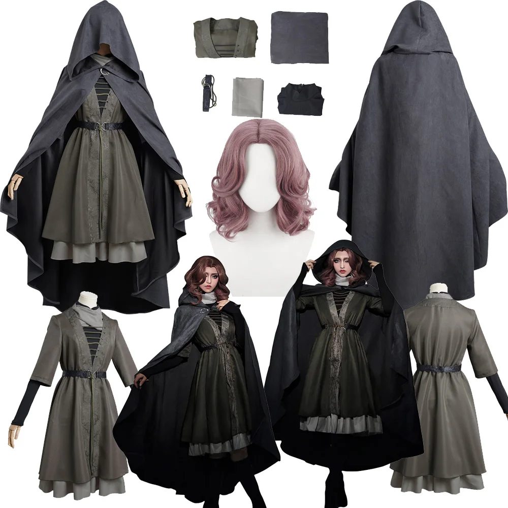Fantasy-Melina-Cosplay-Wigs-Dress-Cloak-Belt-Game-ER-Costume-Adult