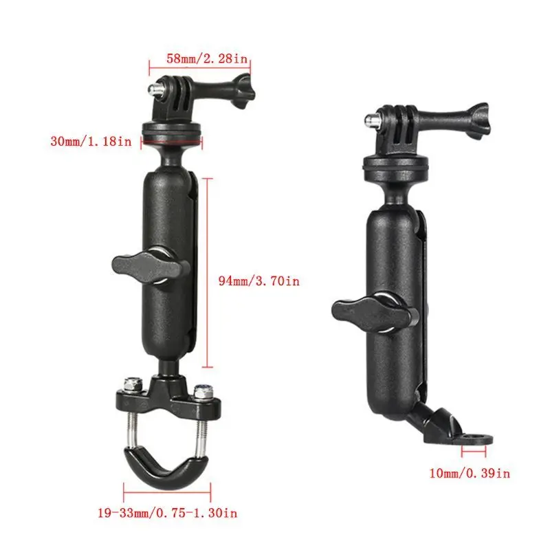 Support de caméra action pour guidon moto vélo - Insta360 Go Pro