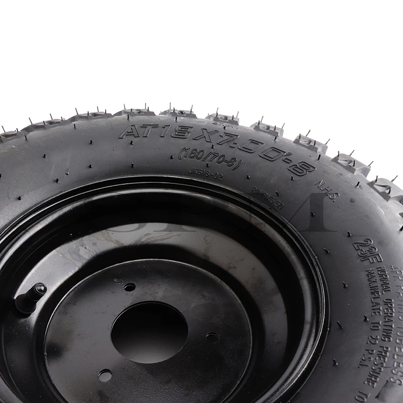 8 inch vacuum Off-road wheel 18x7.00-8 Tubeless tire For ATV Buggy golf cart Sightseeing Car grass snow Quad Dirt Bike parts