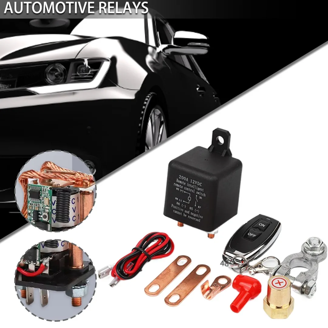 

Автомобильное реле 12 В, 1,8 Вт, а, автомобильный беспроводной пульт дистанционного управления, выключатель питания, автомобильные переключатели управления аккумулятором, реле