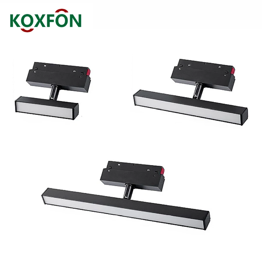 LED Magnetic Track Lighting System 48V Tuya Zigbee Dali Dimmable Smart Home No Main Lamp Design Magnetic Track Light 4