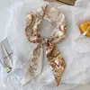 Super Beautiful Scarf 26 Letters Silk Scarf Headband Jungle Alphabet Print Bag Streamer Women Fashion Brand Design Silk Scarf 1