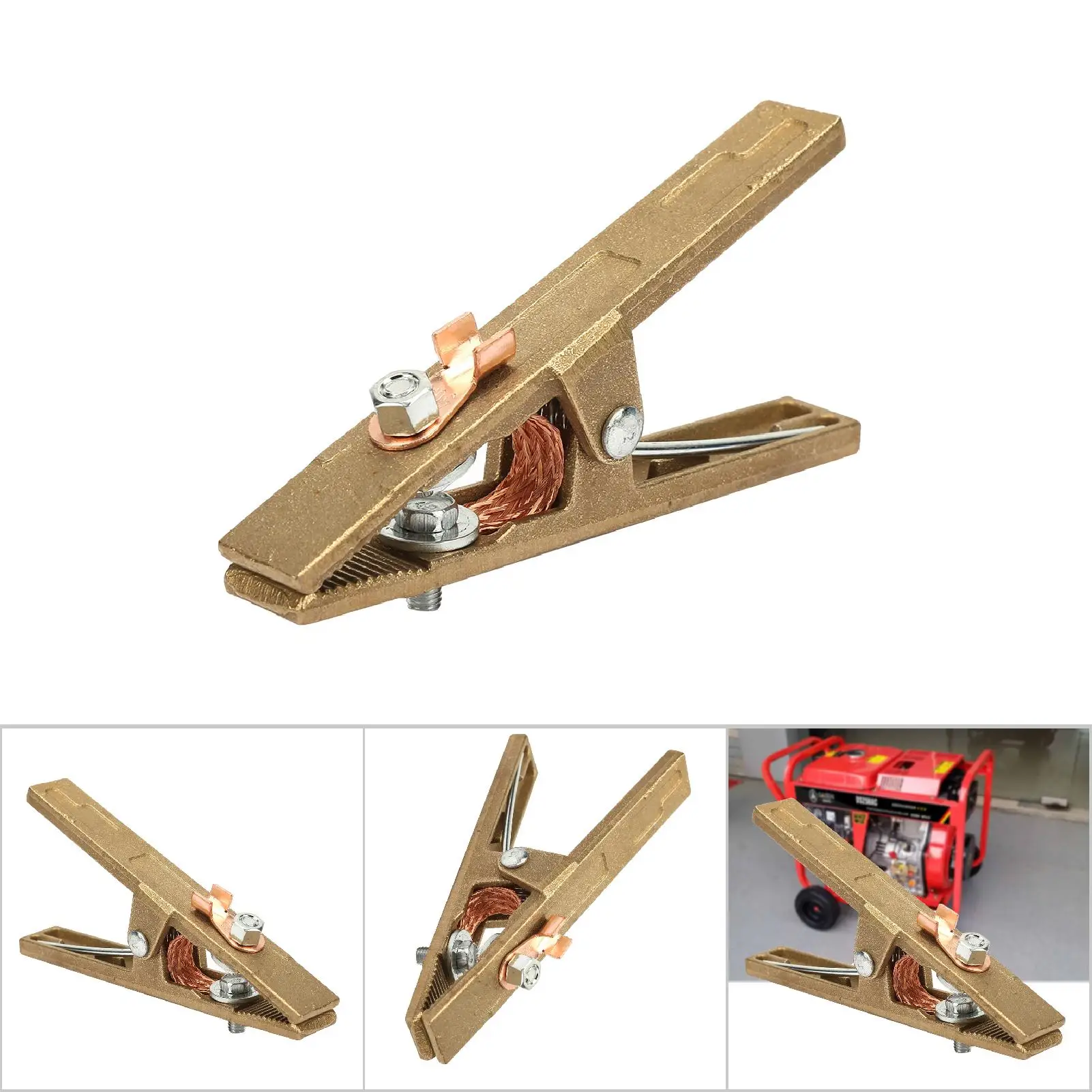 260A Brass Material A Shape Ground Welding Earth Clamp for Welding Machine(260A) Welding Accessories Clamp