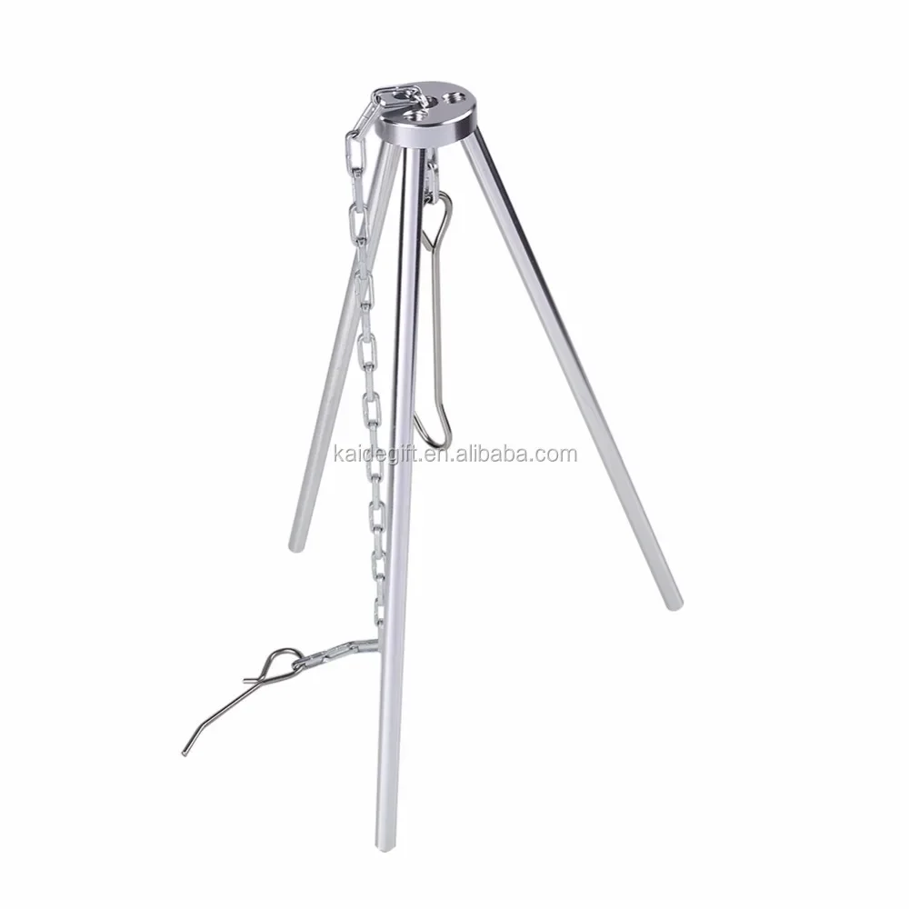 Portable Camping Aluminum Tripod Stand For Outdoor Cooking