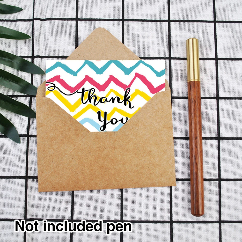 Blank Inside Appreciation Thank You Card Greeting Card with Envelope Sticker 24pcs for Teachers Wedding Party Kids Birthday greeting cards,thank you cards