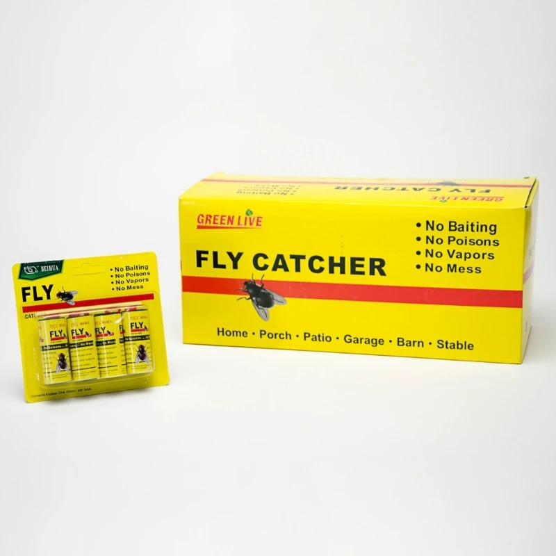 Fly Insect Catchers Stickyglue Trappola Di Carta Per La Cattura Di Insetti Nastri Di Carta Per Mosche 8X Nuovi