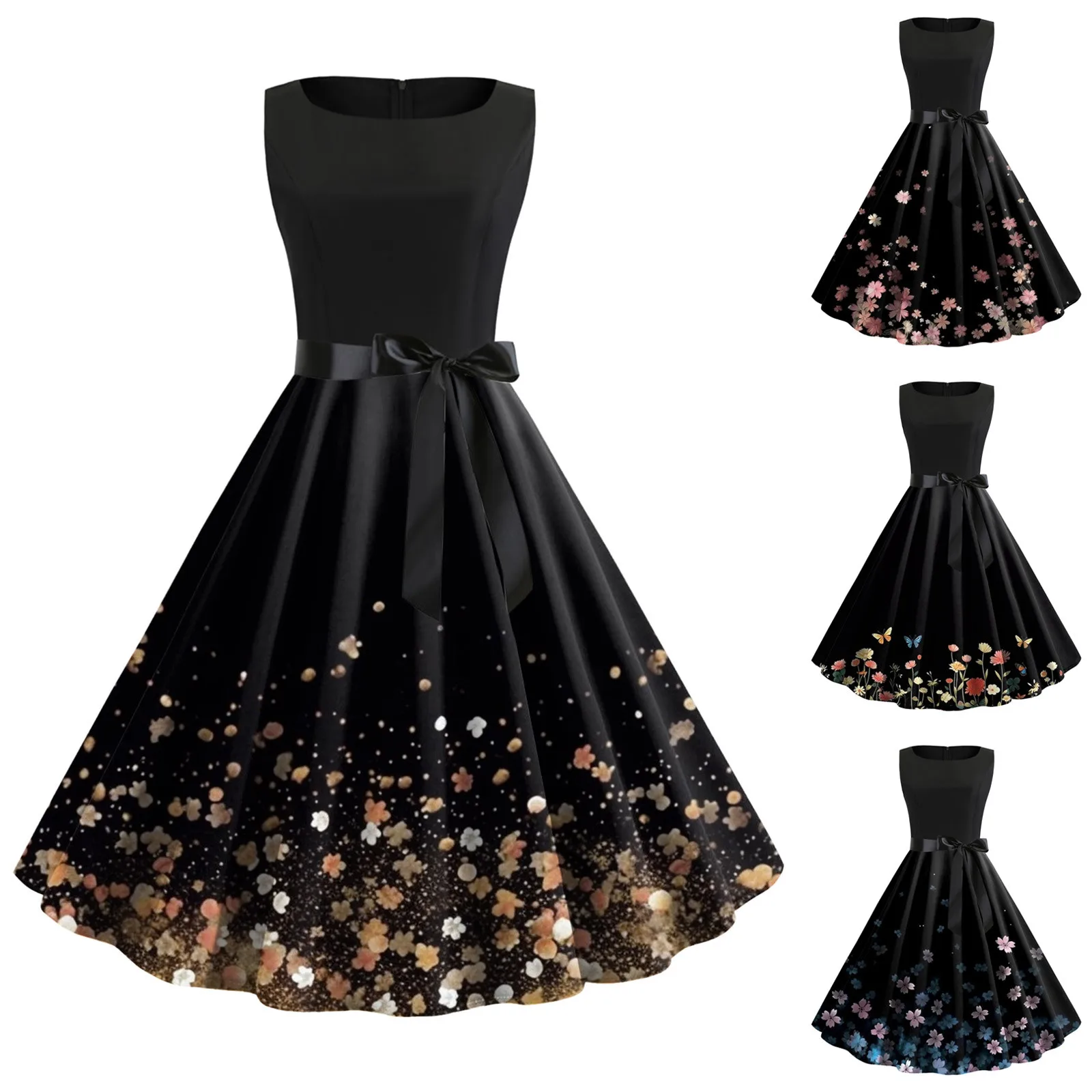 

Женское коктейльное платье без рукавов с V-образным вырезом, винтажное вечернее платье, женское пляжное платье в стиле бохо