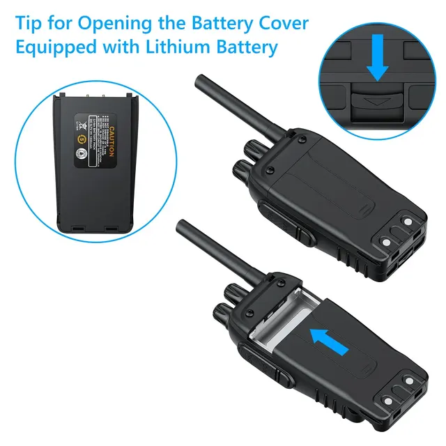 ESYNiC-Walkie Talkies recargables para exteriores, Radio de 2 vías, PMR446, sin licencia, linterna LED VOX, manejado, 16 canales - Image 5
