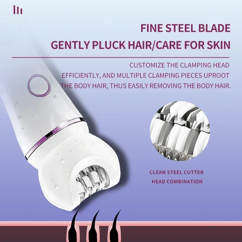 Kemei KM-7937 rechargeable multifunctional portable electric body shaver with five in one hair remover 4