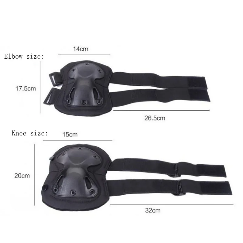 Tactical Knee Pad Support Elbow Protector CS Military Army Airsoft Outdoor Protective Knees Pads Sport Hunting Kneepad Safe Gear