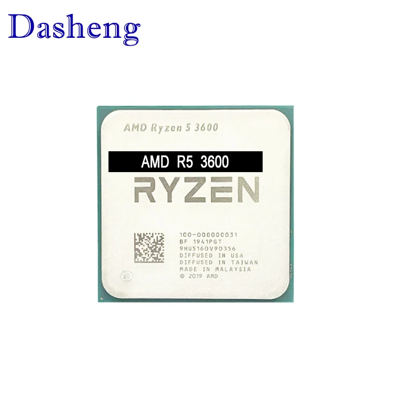 Amd Ryzen 5 3600 R5 3600 Processore Cpu A Sei Core A Dodici Thread 3.6 Ghz 7Nm 100-000000031 65W L3 = 32M Socket Am4