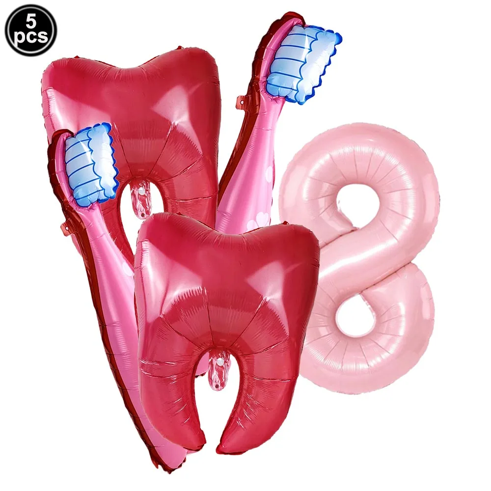 Dental Health Protection Themed Party Decor Foil Balloons
