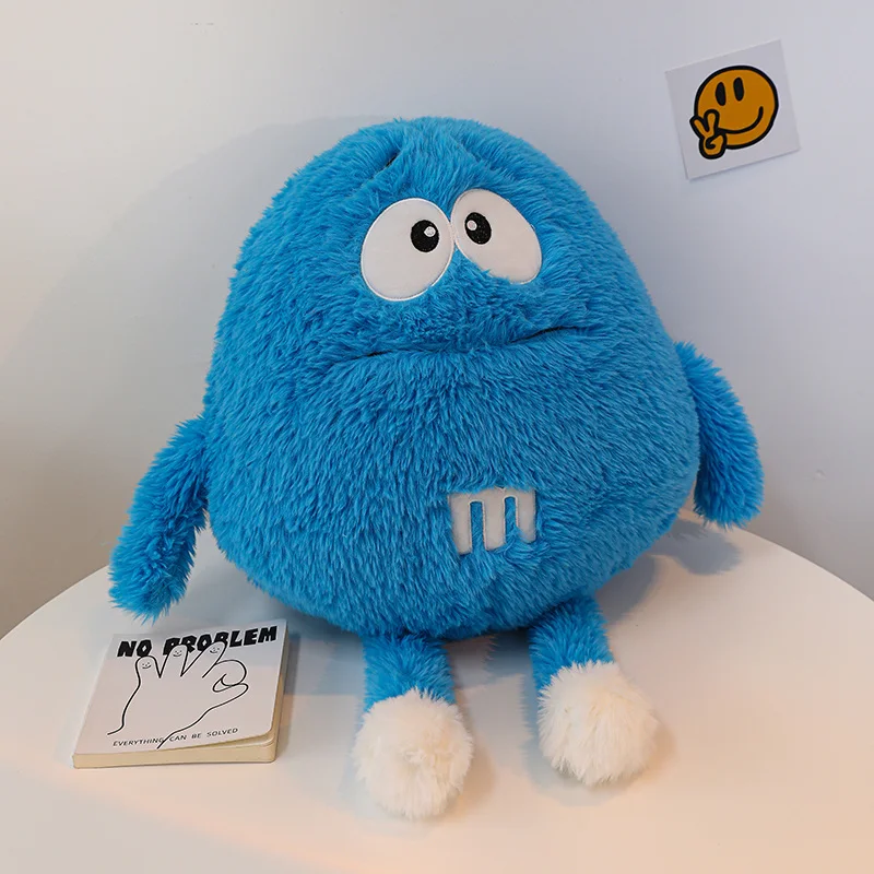 thumbnail image 1 of Juguetes de peluche de dibujos animados de caramelos de chocolate Kawaii M&ms, divertidas figuras de anime, muñecos de peluche, almohadas, lindos regalos de decoración para el hogar, 1 of 5