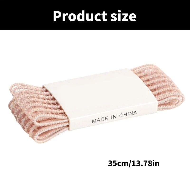35cm Ballet Pointe Shoes Elastic Bands Ballet Toe Reinforced Elastic Bands Invisible Straps Fishnet Band for Pointe Shoe