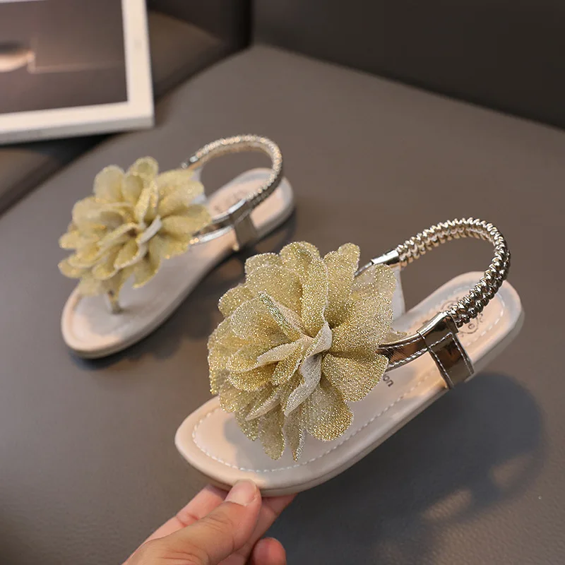 Girls Floral Sandals Beach Shoes