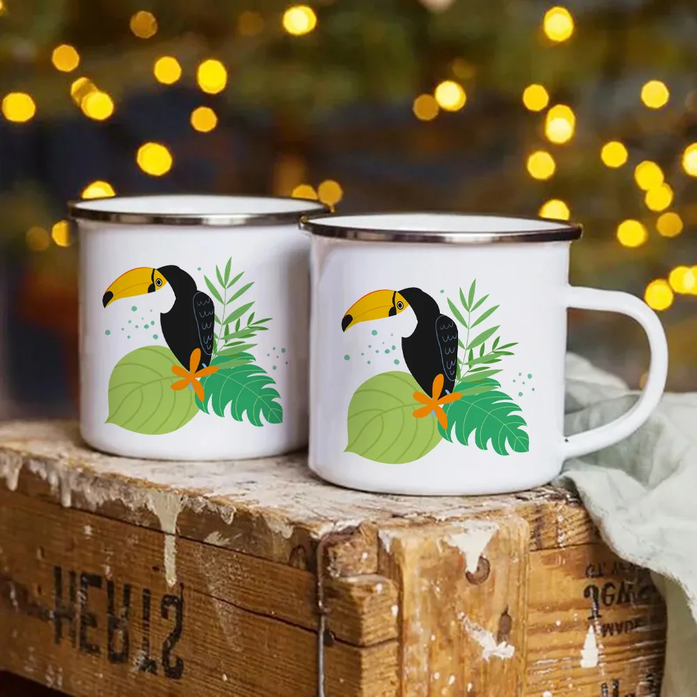 Creative Toucan Enamel Travel Mug - Unique Drinkware
