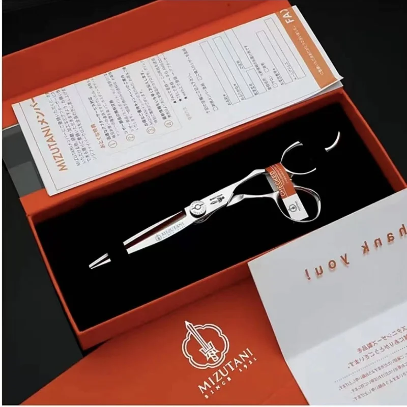 

MIZUTANI barber Scissors professional hairdressing scissors 6.0 Inch scissors VG10 material High end salon Hair cutting scissors