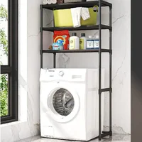 Toilet Storage Rack Multilayer Perforation-Free Washing Machine Shelf Kitchen Rack Floor Standing Save Space Bathroom Accessorie 1