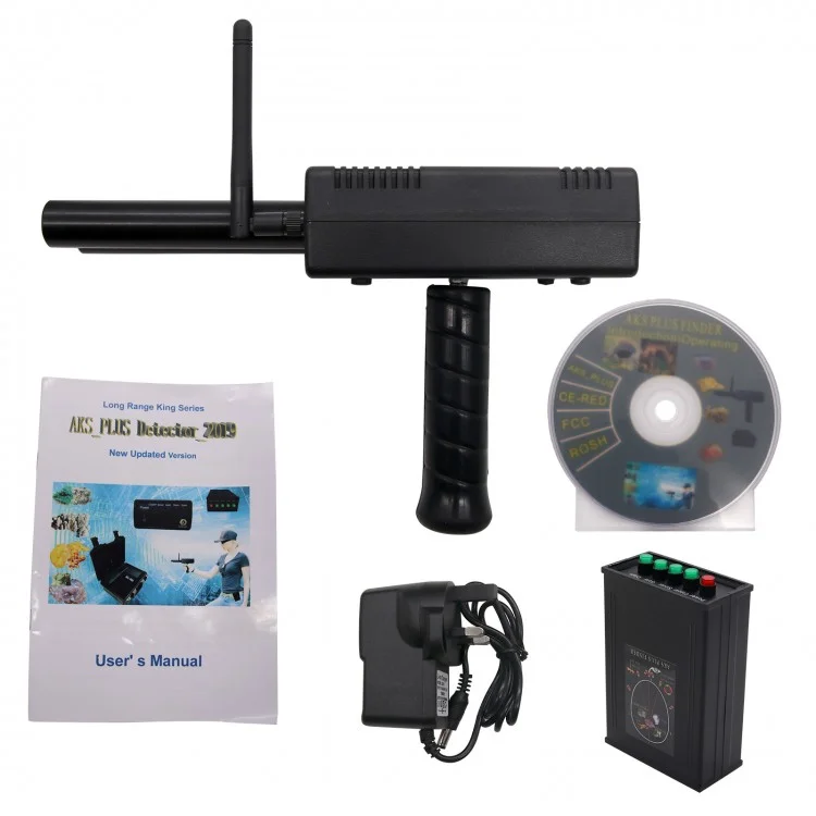 

AKS Plus Long Range Gold Detector Gold Metal Detector with Plastic Case for Gold Silver Copper Diamond