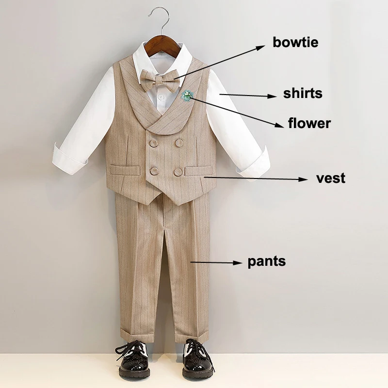 الأطفال الكاكي مخطط دعوى مجموعة الصبي الحمالات الس...