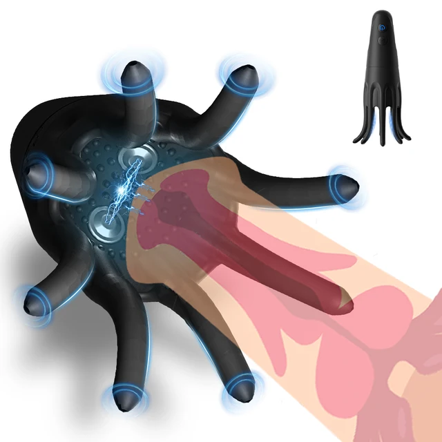 Penis-Trainer, elektrischer Schlag, männlicher Masturbator, Penis-Vibrator, 10 Vibrationsmodi, männlicher Stroker 360° ° Verpacktes Sexspielzeug für Erwachsene für Männer 1