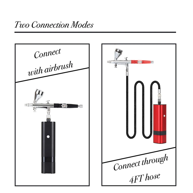 Portable Mini Airbrush Kit with Compressor