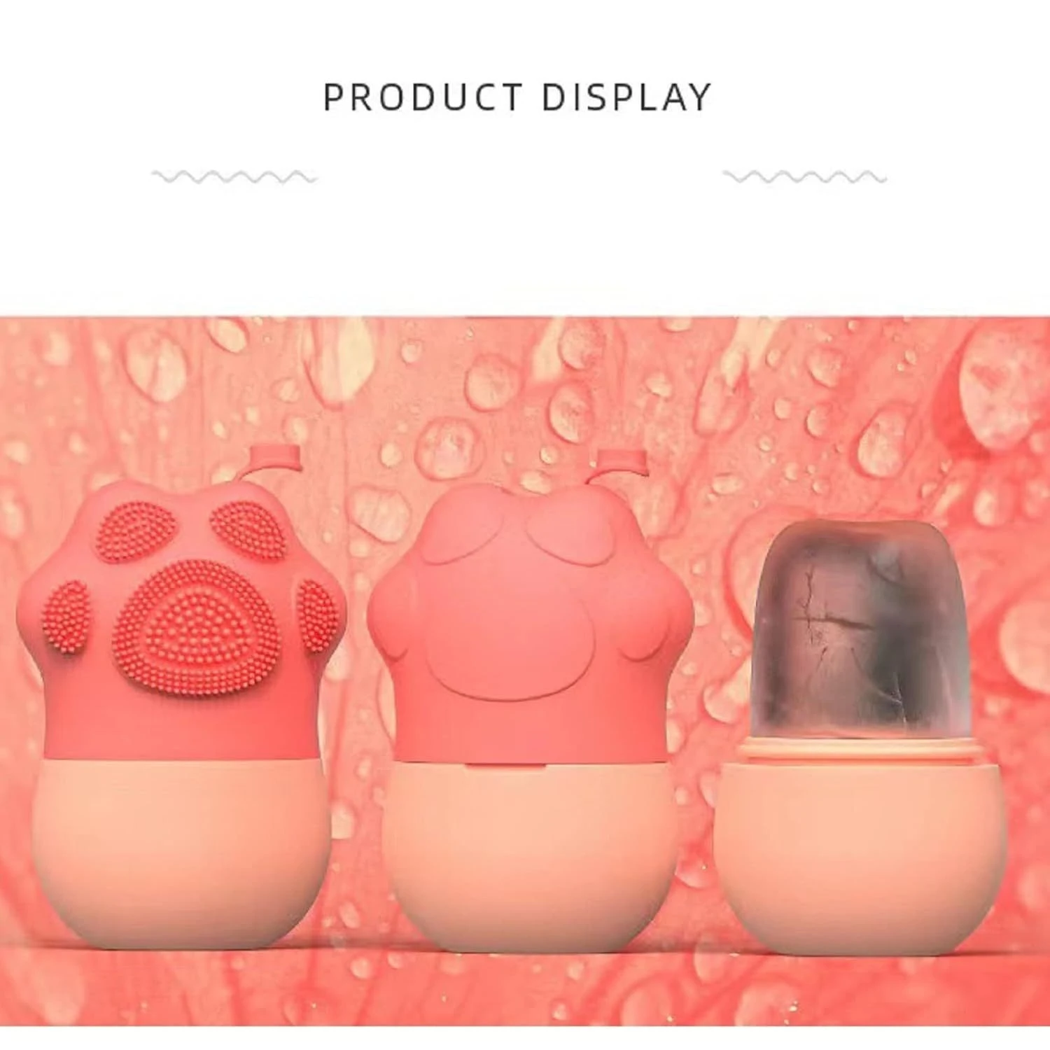Silicone Ice Roller and Face Cleaning Brush Set