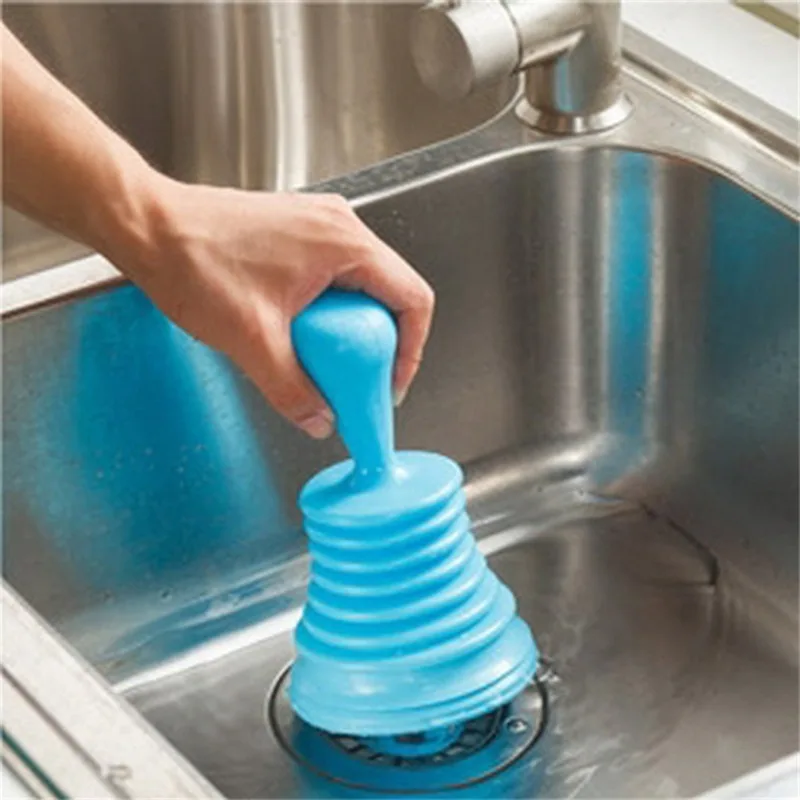 Toilet Plunger Convenient Sewer Anti-blocking Tool Sink Bathtub Toilet Drain Pipe Dredging Suction Cup Kitchen Supplies