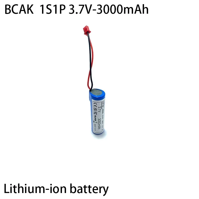 

BCAK 3.7V 3000mAh 1S1P 18650 Lithium Battery for Lighting Electric Toothbrush Fan Backup Battery with Bms Protection Plate