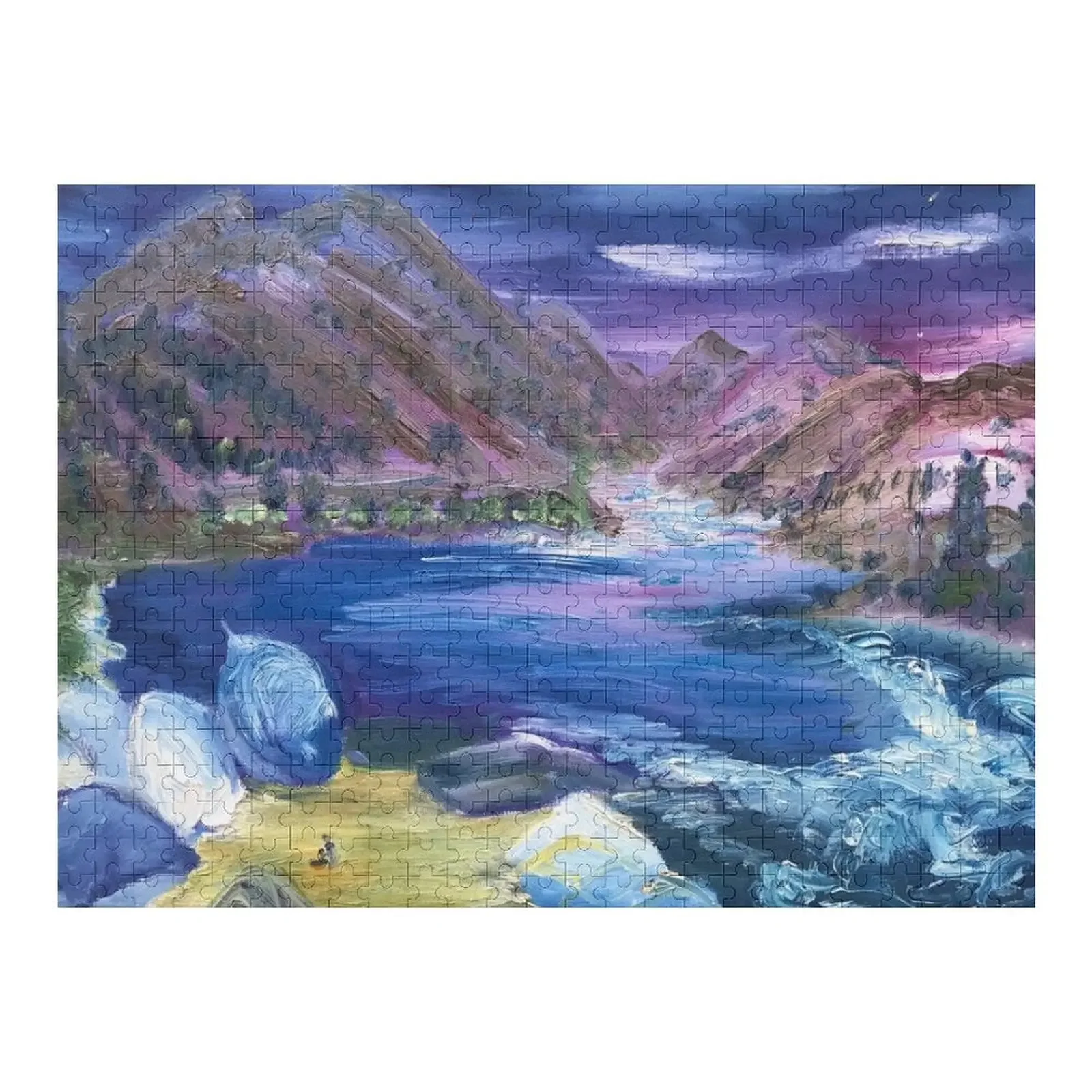 Ruby Creek Sunset - Salmon River, ID Jigsaw Puzzle Personalised Name Customizable Child Gift Puzzle