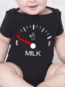 High Quality Minimalist Print Baby Onesie Creativity Milk Printed Newborn Clothes 0-24 Infant Jumpsuit Romper 1
