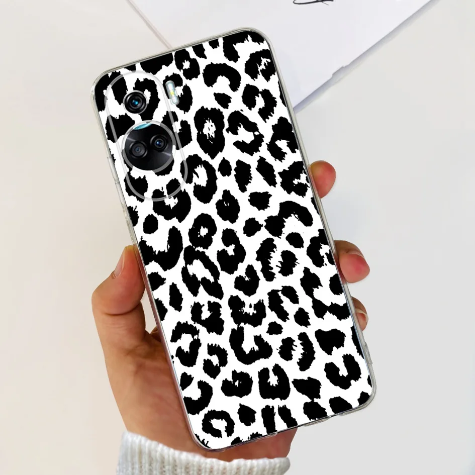 Stylish Pattern Soft Silicone Clear Back Cover