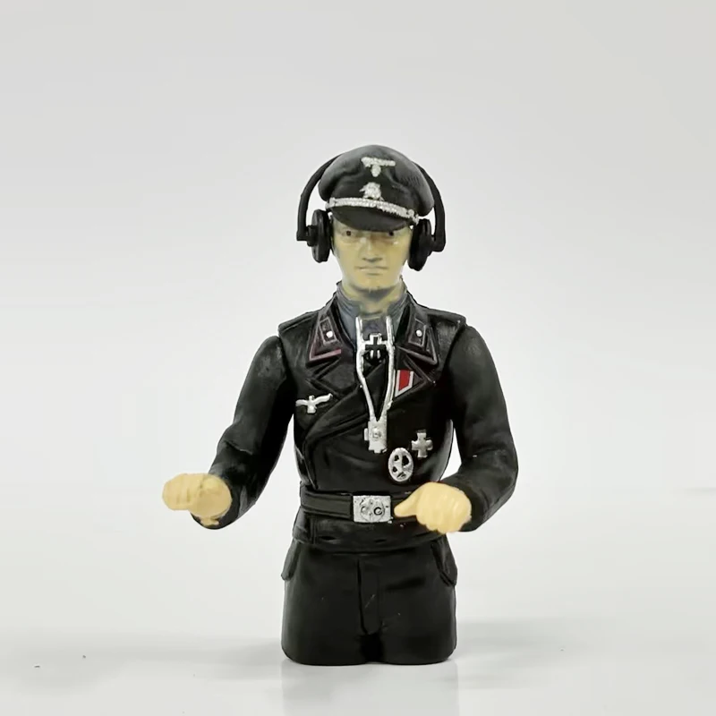 COOLBANK 1/16 RC Tank Model Simulation figure soldier HLC-0002 Black Hat Officers Armoured Crew Henglong Tank Accessories kits 4