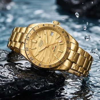 HEROFORCE Orologio da Uomo di Lusso Originale, Elegante e alla Moda, con Vetro Zaffiro, Impermeabile, al Quarzo, con Luce Notturna, Marca di Alta Gamma per il Business