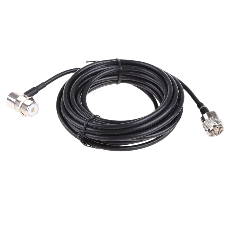 

UHF PL259 Male to SO239 Female RG58 Antenna Cable 5m Length for Mobile Radio