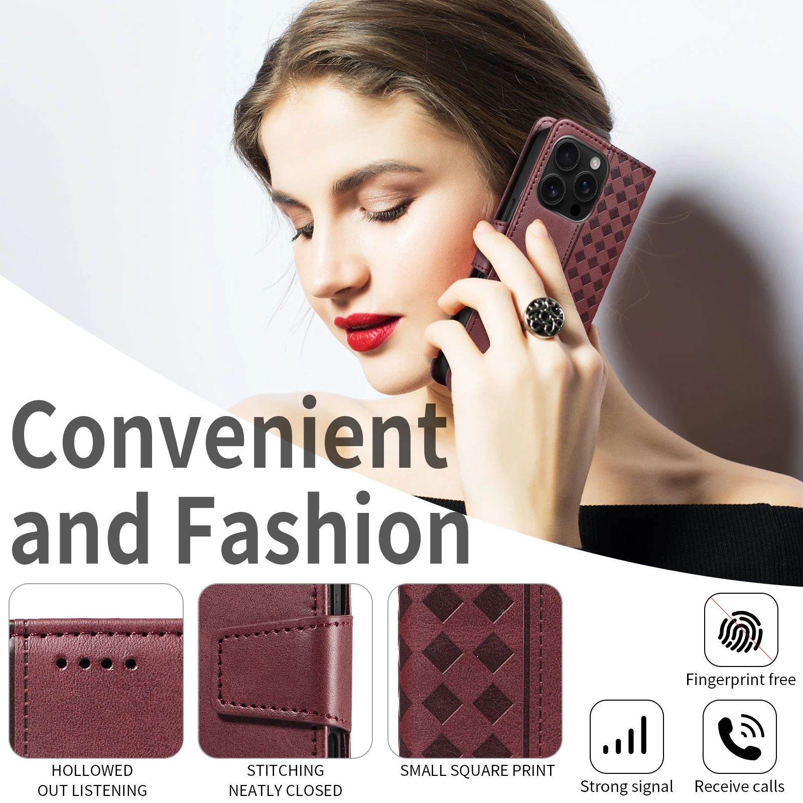 Premium RFID Blocking Leather Wallet Case