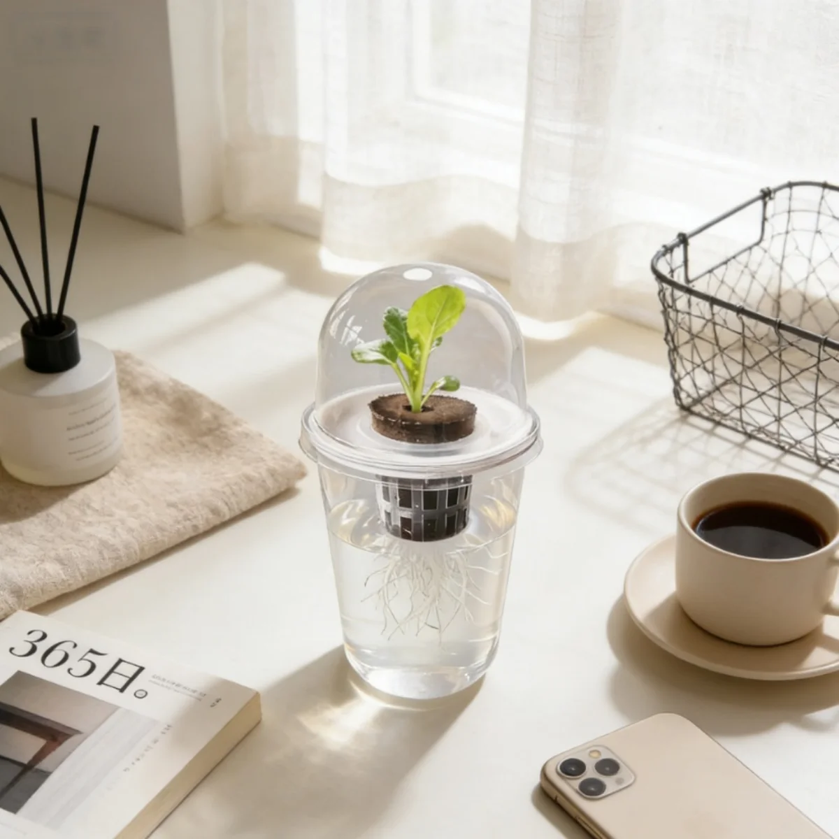 Hydroponic Planter Pot with Net Basket