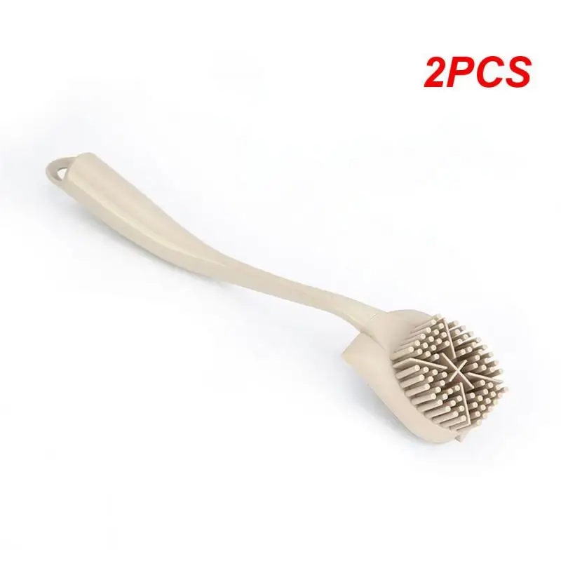 

2PCS Kitchen Brush 77gg Labor-saving Multi-color Better Usability Humanized Spatula Design Household Kitchen Clean Tools