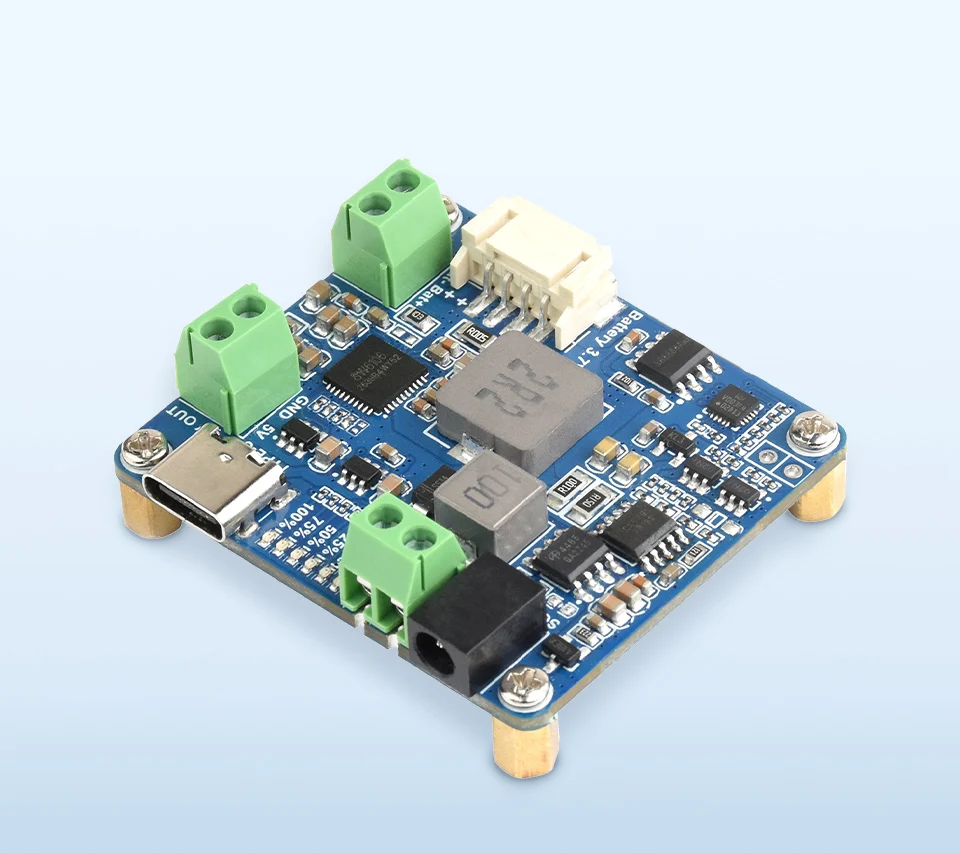 Waveshare Solar Power Manager Module (D), Supports 6V~24V Solar Panel and Type-C