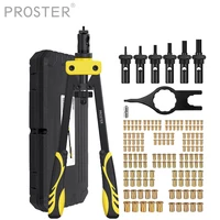 Proster 14" Heavy Duty Hand Rivet Nut/thread Setter Kit with 6pcs Metric Mandrels & 150Pcs Rivet Nut 1