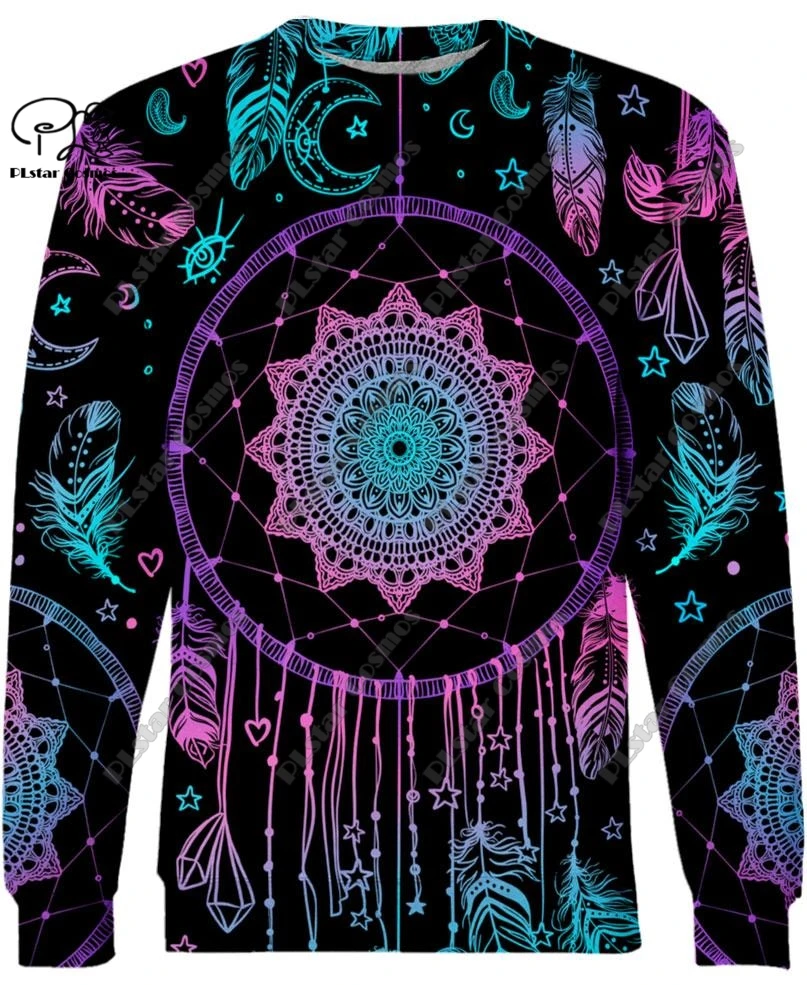 3D Printing New Aboriginal Collection Tribal Dreamcatcher Feather Art Unisex Clothing Casual Hoodie/Sweatshirt/Zip/T-Shirt Y-7