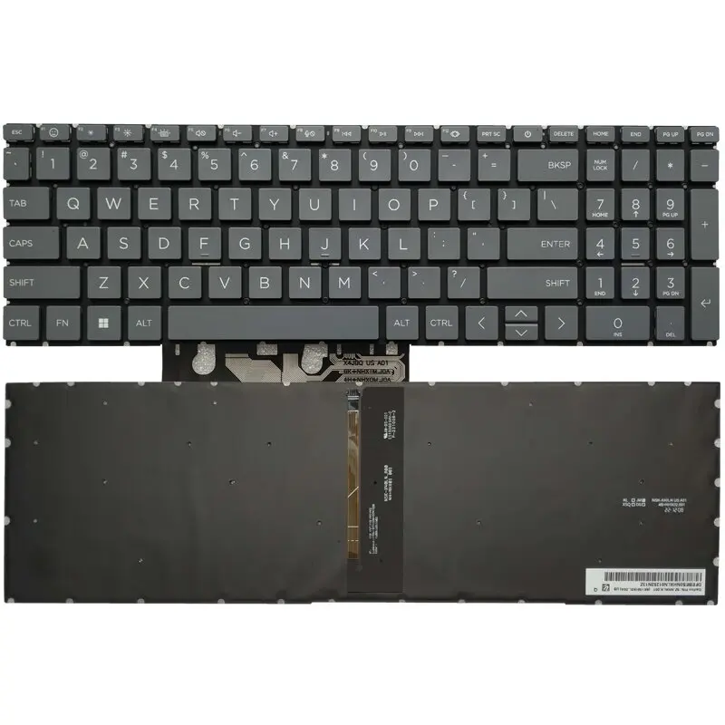 Teclado Retroiluminado dos Eua para hp Pavilion 15-eg 15-eh Tpn-q246 Tpn-q245 Inglês com Retroiluminação Novo - Imagem 6