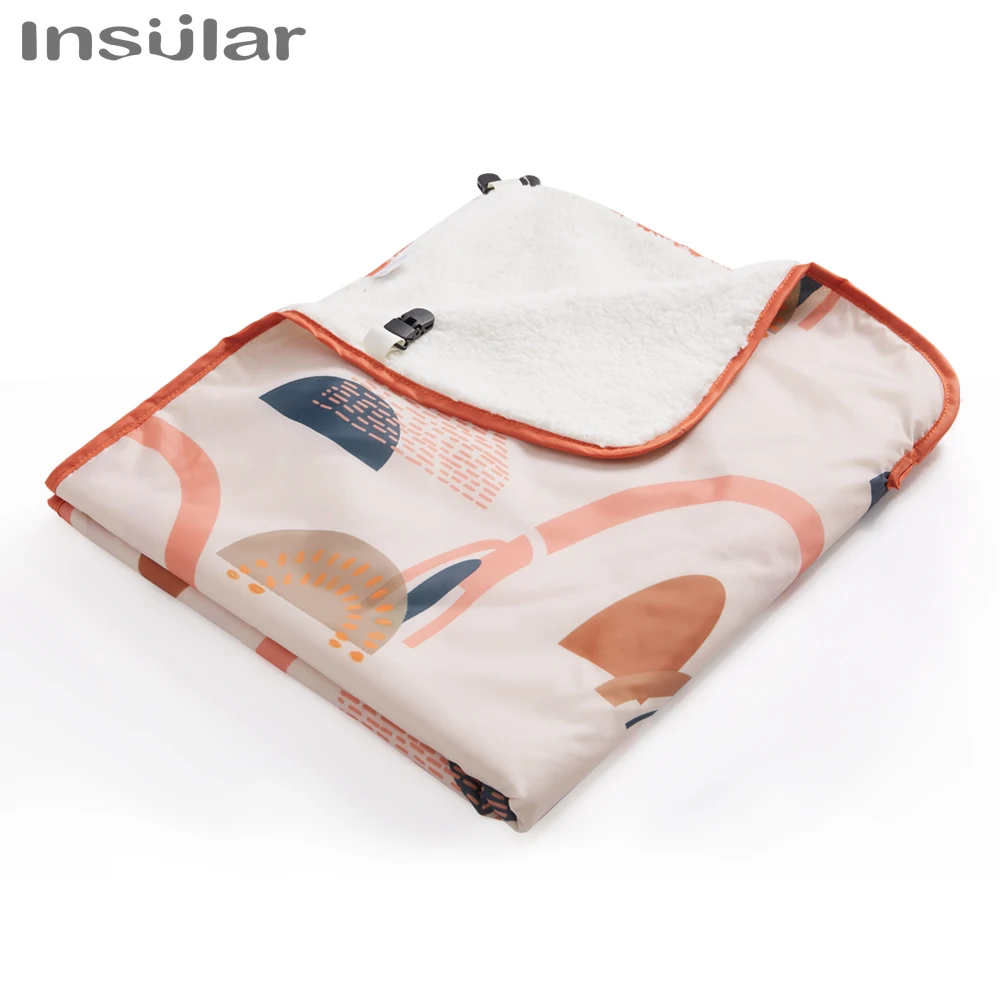 85*64cm Baby Blankets Waterproof Thicken Infant Baby Stroller Fully Wrap Blanket Newborn Flannel Baby Bedding Blanket 5