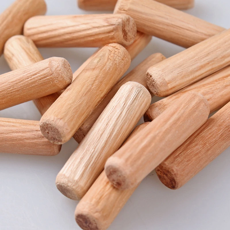 M5 M6 M8 M10 M12 Wooden Dowel Cabinet Drawer Round Fluted Wood Craft Pins Rods Set Furniture Fitting Wooden Dowel Pin 50/100pcs wooden dowel pins
