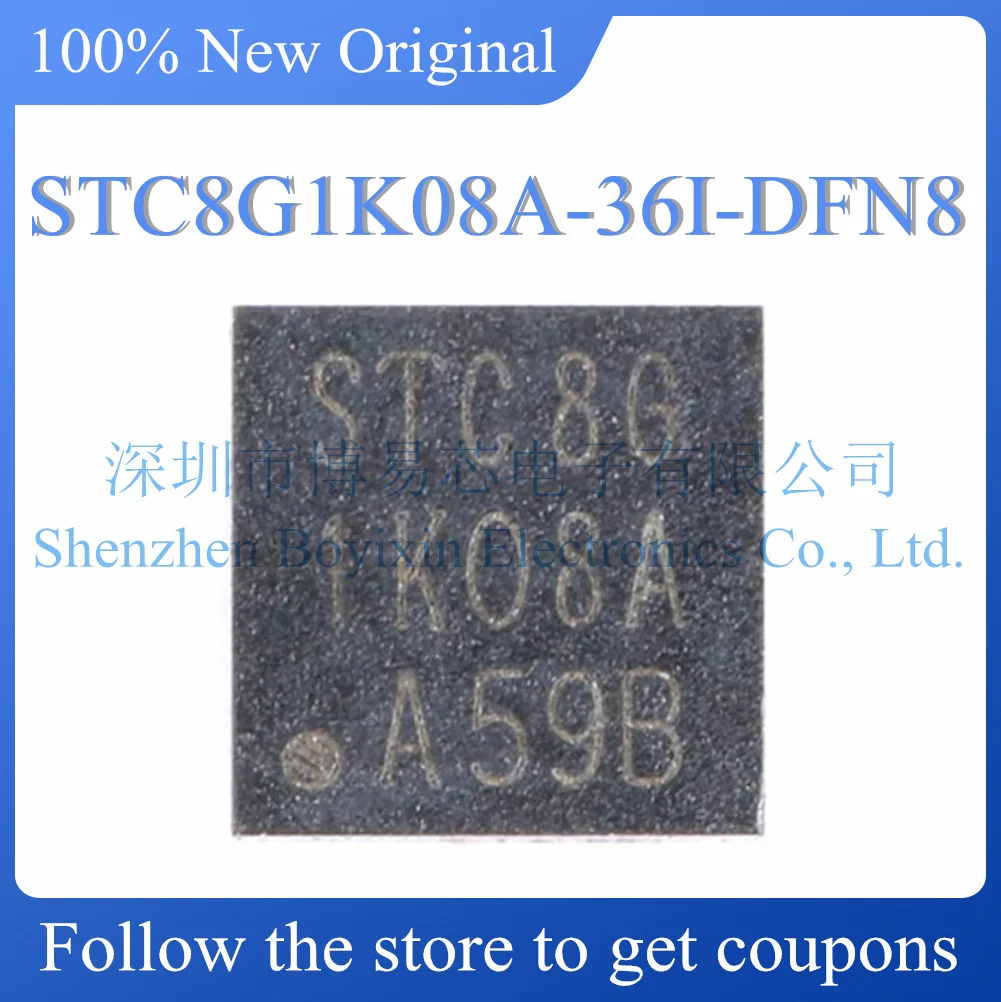 

NEW STC8G1K08A-36I-DFN8.Original Product.DFN-8