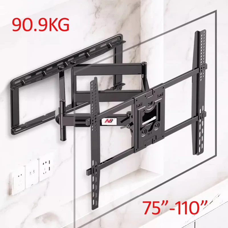 NB SP5 범용 강력 틸트 스위블, 초슬림 90.9kg, 75 -110 개폐식 암, 벽..